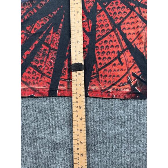 Vintage Marvel Spider-Man Full Face Graphic Tee 2000s Black XL - Picture 12 of 14